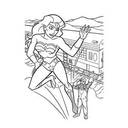 Dibujo para colorear: Mujer Maravilla (Superhéroes y Supervillanos) #196916 - Dibujos para Colorear e Imprimir Gratis