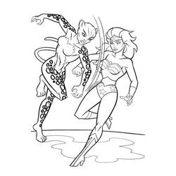 Dibujo para colorear: Mujer Maravilla (Superhéroes y Supervillanos) #196917 - Dibujos para Colorear e Imprimir Gratis