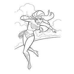 Dibujo para colorear: Mujer Maravilla (Superhéroes y Supervillanos) #196926 - Dibujos para Colorear e Imprimir Gratis