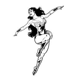 Dibujo para colorear: Mujer Maravilla (Superhéroes y Supervillanos) #196933 - Dibujos para Colorear e Imprimir Gratis