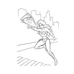 Dibujo para colorear: Mujer Maravilla (Superhéroes y Supervillanos) #196935 - Dibujos para Colorear e Imprimir Gratis