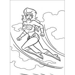 Dibujo para colorear: Mujer Maravilla (Superhéroes y Supervillanos) #196937 - Dibujos para Colorear e Imprimir Gratis