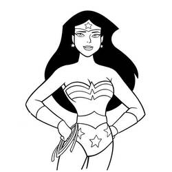 Dibujo para colorear: Mujer Maravilla (Superhéroes y Supervillanos) #196938 - Dibujos para Colorear e Imprimir Gratis
