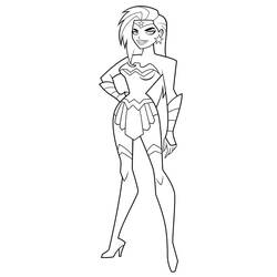 Dibujo para colorear: Mujer Maravilla (Superhéroes y Supervillanos) #196941 - Dibujos para Colorear e Imprimir Gratis