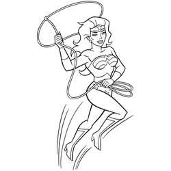 Dibujo para colorear: Mujer Maravilla (Superhéroes y Supervillanos) #196943 - Dibujos para Colorear e Imprimir Gratis