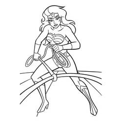 Dibujo para colorear: Mujer Maravilla (Superhéroes y Supervillanos) #196945 - Dibujos para Colorear e Imprimir Gratis