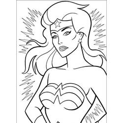 Dibujo para colorear: Mujer Maravilla (Superhéroes y Supervillanos) #196946 - Dibujos para Colorear e Imprimir Gratis
