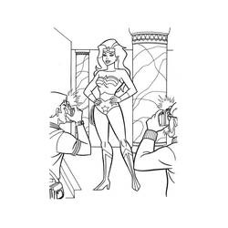 Dibujo para colorear: Mujer Maravilla (Superhéroes y Supervillanos) #196952 - Dibujos para Colorear e Imprimir Gratis
