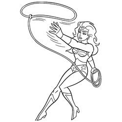 Dibujo para colorear: Mujer Maravilla (Superhéroes y Supervillanos) #196955 - Dibujos para Colorear e Imprimir Gratis