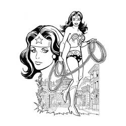 Dibujo para colorear: Mujer Maravilla (Superhéroes y Supervillanos) #196956 - Dibujos para Colorear e Imprimir Gratis