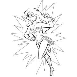 Dibujo para colorear: Mujer Maravilla (Superhéroes y Supervillanos) #196957 - Dibujos para Colorear e Imprimir Gratis