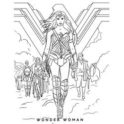 Dibujo para colorear: Mujer Maravilla (Superhéroes y Supervillanos) #196958 - Dibujos para Colorear e Imprimir Gratis