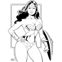 Dibujo para colorear: Mujer Maravilla (Superhéroes y Supervillanos) #196959 - Dibujos para Colorear e Imprimir Gratis