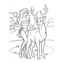 Dibujo para colorear: Mujer Maravilla (Superhéroes y Supervillanos) #196960 - Dibujos para Colorear e Imprimir Gratis