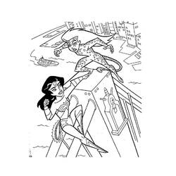 Dibujo para colorear: Mujer Maravilla (Superhéroes y Supervillanos) #196961 - Dibujos para Colorear e Imprimir Gratis