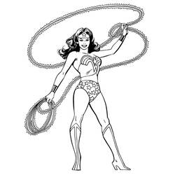 Dibujo para colorear: Mujer Maravilla (Superhéroes y Supervillanos) #196963 - Dibujos para Colorear e Imprimir Gratis