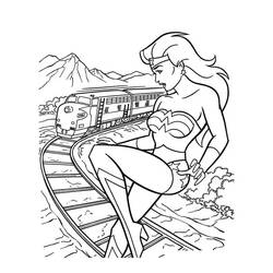 Dibujo para colorear: Mujer Maravilla (Superhéroes y Supervillanos) #196964 - Dibujos para Colorear e Imprimir Gratis