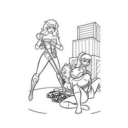 Dibujo para colorear: Mujer Maravilla (Superhéroes y Supervillanos) #196965 - Dibujos para Colorear e Imprimir Gratis