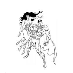 Dibujo para colorear: Mujer Maravilla (Superhéroes y Supervillanos) #196966 - Dibujos para Colorear e Imprimir Gratis