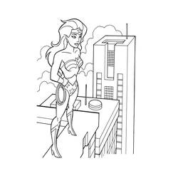 Dibujo para colorear: Mujer Maravilla (Superhéroes y Supervillanos) #196968 - Dibujos para Colorear e Imprimir Gratis