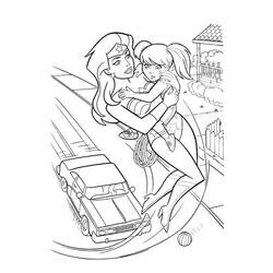 Dibujo para colorear: Mujer Maravilla (Superhéroes y Supervillanos) #196972 - Dibujos para Colorear e Imprimir Gratis