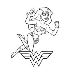 Dibujo para colorear: Mujer Maravilla (Superhéroes y Supervillanos) #196974 - Dibujos para Colorear e Imprimir Gratis