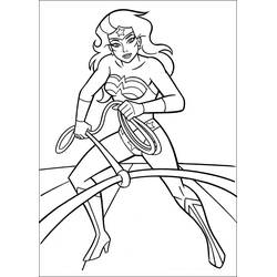 Dibujo para colorear: Mujer Maravilla (Superhéroes y Supervillanos) #74547 - Dibujos para Colorear e Imprimir Gratis