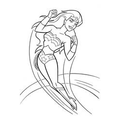 Dibujo para colorear: Mujer Maravilla (Superhéroes y Supervillanos) #74551 - Dibujos para Colorear e Imprimir Gratis