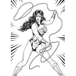 Dibujo para colorear: Mujer Maravilla (Superhéroes y Supervillanos) #74552 - Dibujos para Colorear e Imprimir Gratis