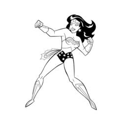 Dibujo para colorear: Mujer Maravilla (Superhéroes y Supervillanos) #74558 - Dibujos para Colorear e Imprimir Gratis