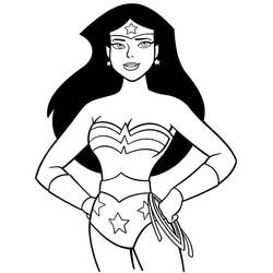 Dibujos para colorear: Mujer Maravilla - Dibujos para Colorear e Imprimir Gratis
