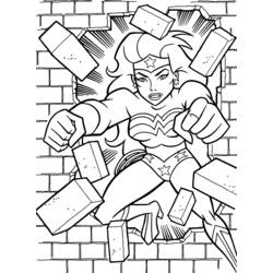 Dibujo para colorear: Mujer Maravilla (Superhéroes y Supervillanos) #74600 - Dibujos para Colorear e Imprimir Gratis