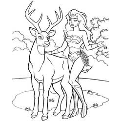 Dibujo para colorear: Mujer Maravilla (Superhéroes y Supervillanos) #74602 - Dibujos para Colorear e Imprimir Gratis