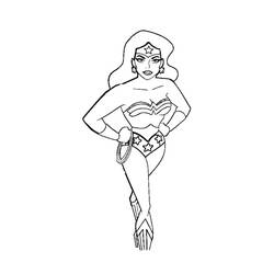 Dibujo para colorear: Mujer Maravilla (Superhéroes y Supervillanos) #74608 - Dibujos para Colorear e Imprimir Gratis