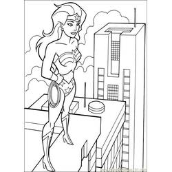 Dibujo para colorear: Mujer Maravilla (Superhéroes y Supervillanos) #74611 - Dibujos para Colorear e Imprimir Gratis