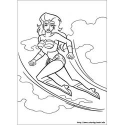 Dibujo para colorear: Mujer Maravilla (Superhéroes y Supervillanos) #74615 - Dibujos para Colorear e Imprimir Gratis