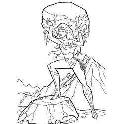 Dibujo para colorear: Mujer Maravilla (Superhéroes y Supervillanos) #74624 - Dibujos para Colorear e Imprimir Gratis