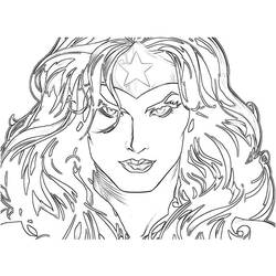 Dibujo para colorear: Mujer Maravilla (Superhéroes y Supervillanos) #74629 - Dibujos para Colorear e Imprimir Gratis