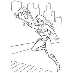 Dibujo para colorear: Mujer Maravilla (Superhéroes y Supervillanos) #74635 - Dibujos para Colorear e Imprimir Gratis