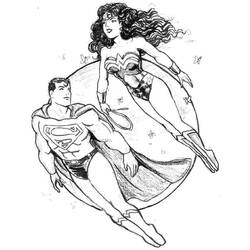 Dibujo para colorear: Mujer Maravilla (Superhéroes y Supervillanos) #74644 - Dibujos para Colorear e Imprimir Gratis