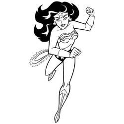 Dibujo para colorear: Mujer Maravilla (Superhéroes y Supervillanos) #74648 - Dibujos para Colorear e Imprimir Gratis