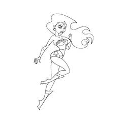 Dibujo para colorear: Mujer Maravilla (Superhéroes y Supervillanos) #74662 - Dibujos para Colorear e Imprimir Gratis