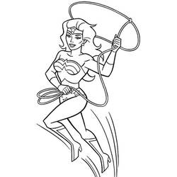 Dibujo para colorear: Mujer Maravilla (Superhéroes y Supervillanos) #74667 - Dibujos para Colorear e Imprimir Gratis