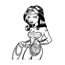 Dibujo para colorear: Mujer Maravilla (Superhéroes y Supervillanos) #74677 - Dibujos para Colorear e Imprimir Gratis