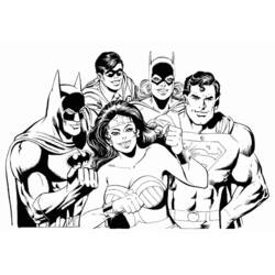 Dibujo para colorear: Mujer Maravilla (Superhéroes y Supervillanos) #74678 - Dibujos para Colorear e Imprimir Gratis