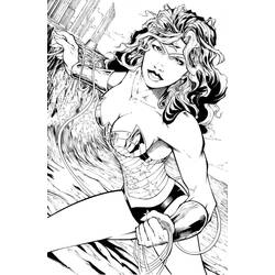Dibujo para colorear: Mujer Maravilla (Superhéroes y Supervillanos) #74691 - Dibujos para Colorear e Imprimir Gratis