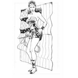 Dibujo para colorear: Mujer Maravilla (Superhéroes y Supervillanos) #74693 - Dibujos para Colorear e Imprimir Gratis