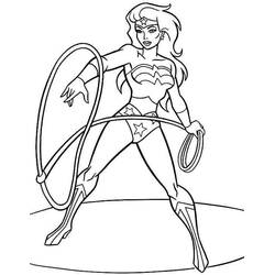 Dibujo para colorear: Mujer Maravilla (Superhéroes y Supervillanos) #74708 - Dibujos para Colorear e Imprimir Gratis