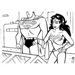 Dibujo para colorear: Mujer Maravilla (Superhéroes y Supervillanos) #74717 - Dibujos para Colorear e Imprimir Gratis