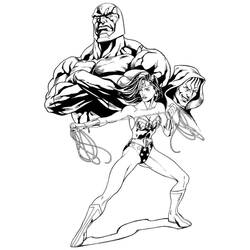 Dibujo para colorear: Mujer Maravilla (Superhéroes y Supervillanos) #74738 - Dibujos para Colorear e Imprimir Gratis